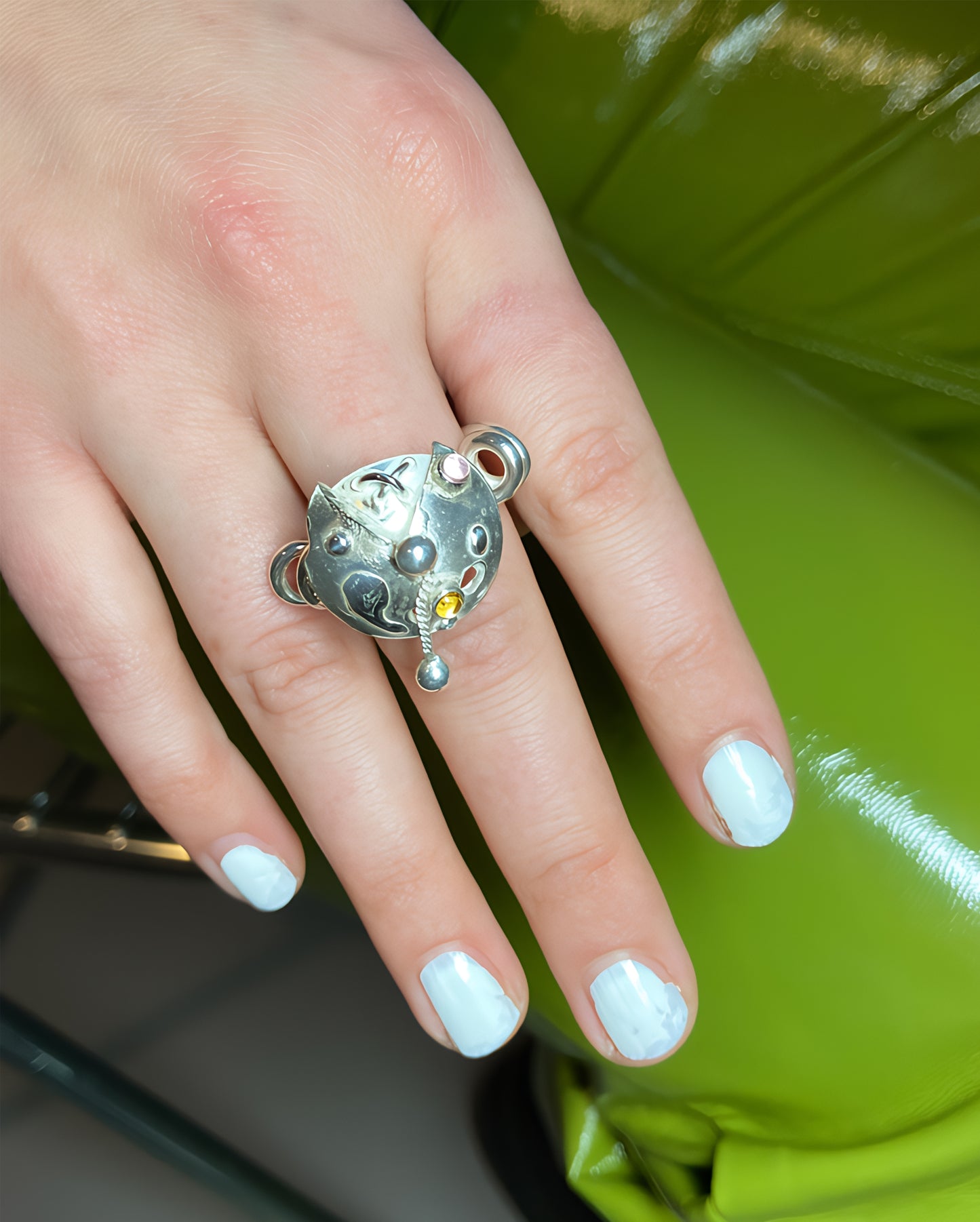 Ladybug Cocktail Ring
