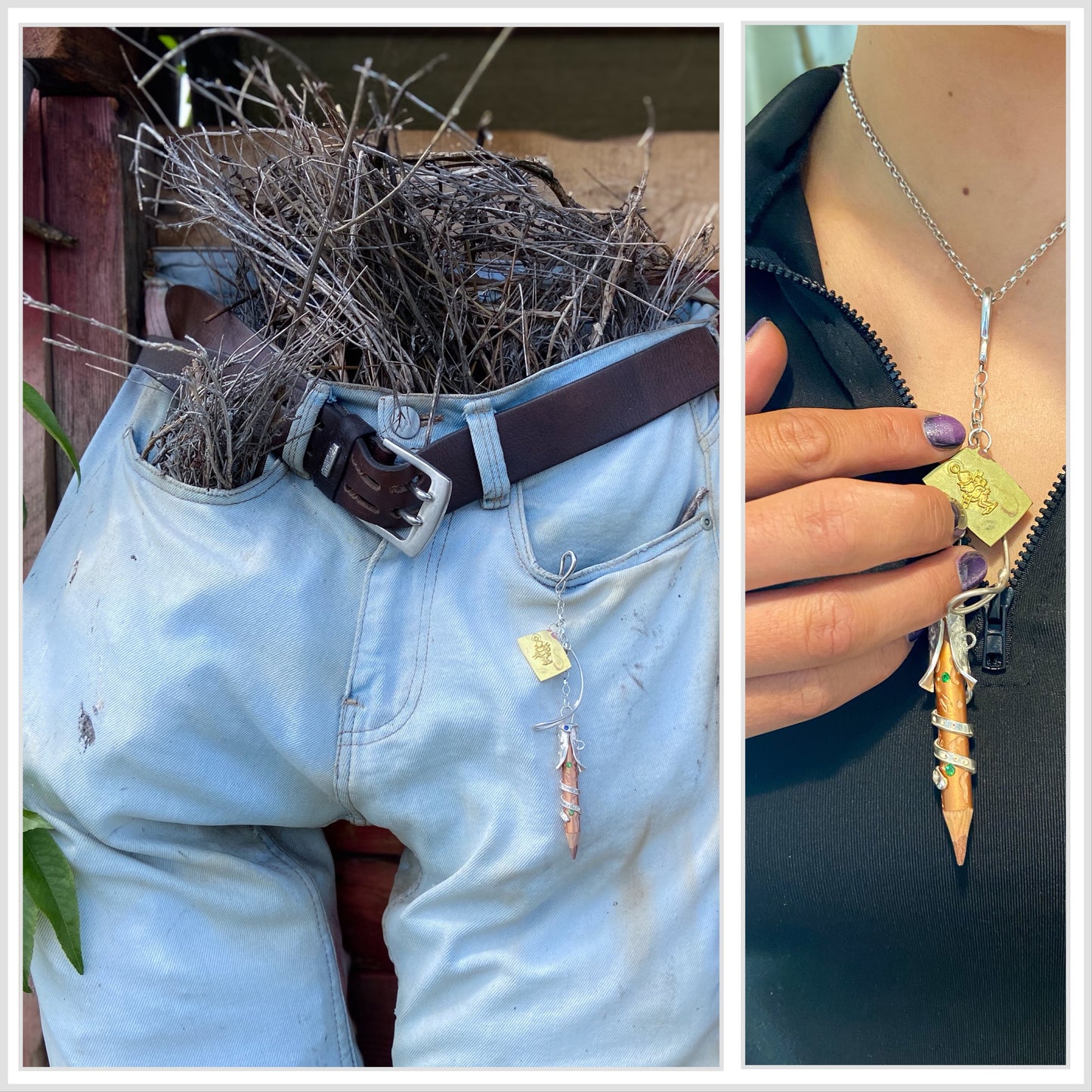 TOFFEE & MUSTY Scribbler Pendant