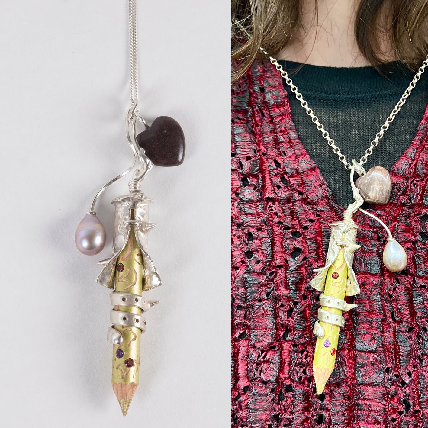 Thorny Scribbler Pendant